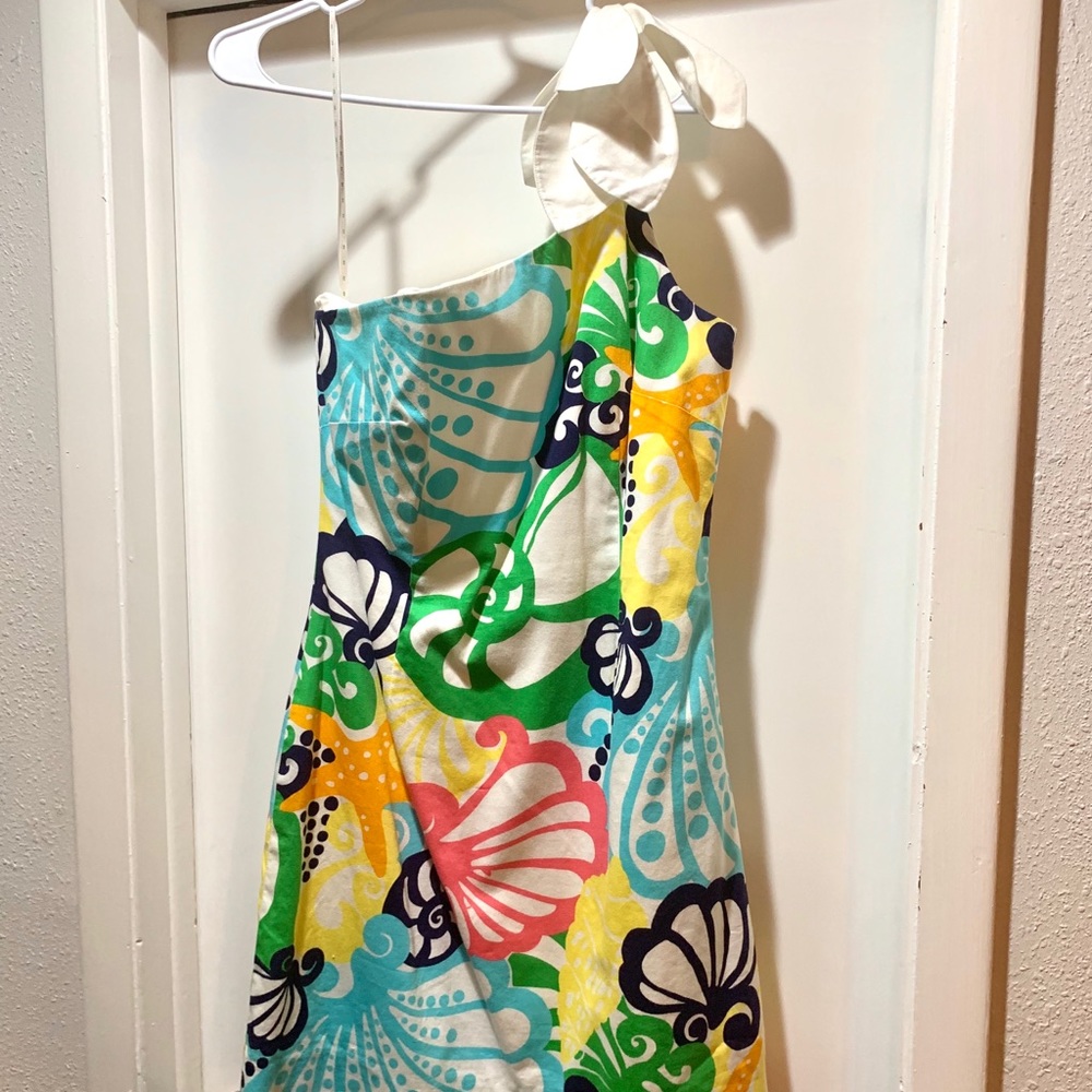 Lily Pulitzer Floral One-shoulder Dress